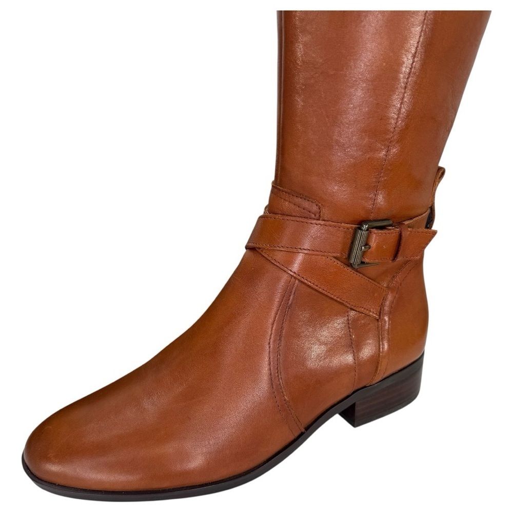 Naturalizer Rena Tan Leather Knee High Wide Calf Womens Boots Size 6M - Picture 10 of 13